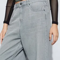 Ginger By Lifestyle Grey Cotton Regular Fit Jeans image 5