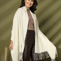 Mafadeny Cream Regular Fit Stole image 4