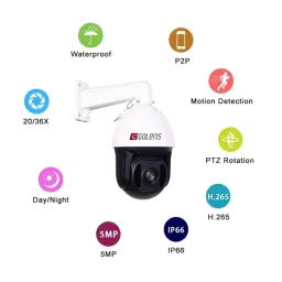 GOLENS V44 2 MP 20x Zoom 60 m IR Distance Auto Tracking PTZ Camera (All NVR Support) image 3