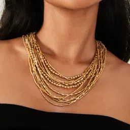 Accessorize London Gold Brass Necklaces-image-44