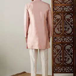JBN Creation Embroidered Mandarin Collared Sherwani image 5