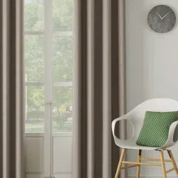 DDECOR Live Beautiful Brown Polyester 9 ft Long Door Curtain-picture-15