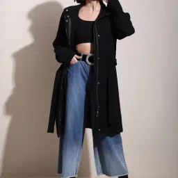 Vero Moda Black Regular Fit Coat-image-49