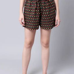 TAG 7 Black & Yellow Cotton Printed Shorts-picture-2
