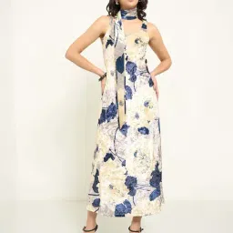 Honey By Pantaloons Yellow Slim Fit Abstract Dress-picture-31