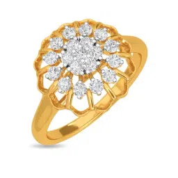 Kisna Diamond & Gold Jewellery Dakota 14k (585) Diamond & Gold Ring For Women-picture-17