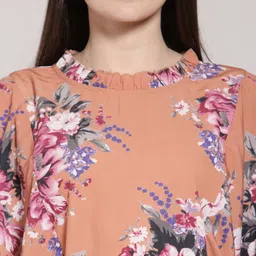 plusS Women Pink Printed Top image 4