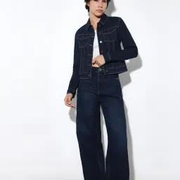 Only Blue Regular Fit Denim Jacket image 5