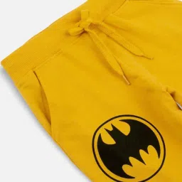 Nap Chief Unisex Yellow Cotton Character Based Batman Track Bottoms & Joggers image 5
