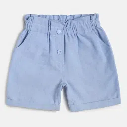 MINIKLUB Kids Blue Solid Shorts-picture-32