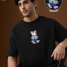 The Souled Store Pets On Prints: Chill Dog Oversized T-Shirts-picture-44