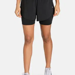Puma Black Mid Rise Shorts-image-69