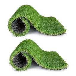 GENUINE GLOBAL DECOR 2Pcs Green & Black Textured Anti-Skid Doormats-picture-45