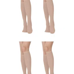 MUKHAKSH Women Beige Socks-image-5