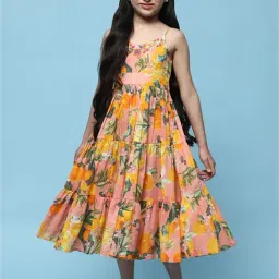 BIBA Girls Multicolor Printed Dress-picture-20