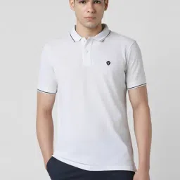 Van Heusen White Regular Fit Polo T-Shirt-picture-23