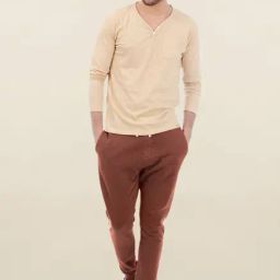 Basics Mid Brown Solid Track Pant-picture-7