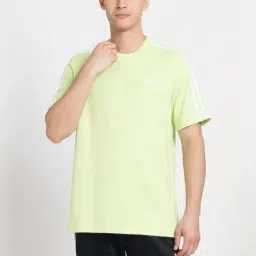 Adidas Green Cotton Regular Fit T-Shirt-image-21