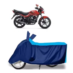 Auto Pearl Two Wheeler Cover for Hero Passion - Cyan, Blue-picture-26