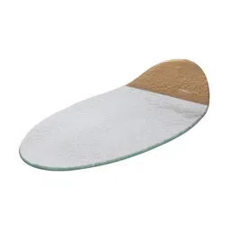 Troveas Luster Small Clear Glass Serving Platter image 4