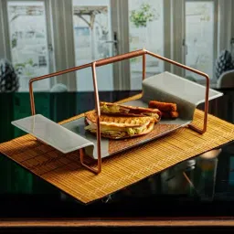 Troveas Basket Weave Serve Artisan Basket Platter image 2