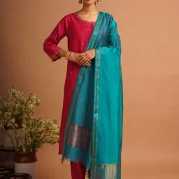 Jaypore Women Blue Dupatta-image-77