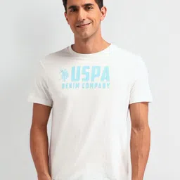 U.S. Polo Assn. Denim Co. Men Typography Printed Round Neck Cotton Slim Fit T-shirt-picture-18