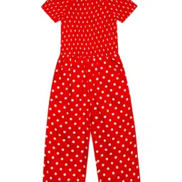 Budding Bees Kids Red Printed Jumpsuit-picture-18