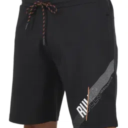 Monte Carlo Black Regular Fit Printed Shorts image 4