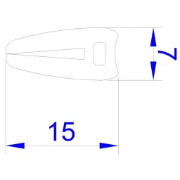 RS PRO Black EPDM Edge Protection, 20m Model No 6191635 (1 Roll of 20 m) image 2