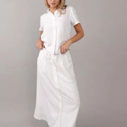 American Eagle White Regular Fit Skirt-picture-33