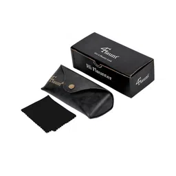 4Flaunt Unisex Rectangle Sunglasses with UV Protected Lens 4F-ESSNTL06-BLKGRY image 2