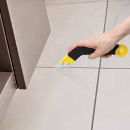 FLAMINGO ENTERPRISE Tile Grout Removal Tool Wood Cutter Silicone & Carbide Yellow & Black, FM-136 image 3