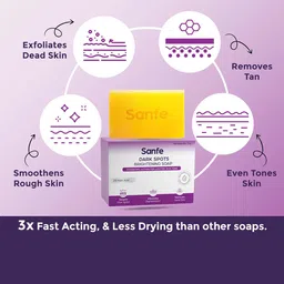 Sanfe Set of 3 Dark Spots Brightening Soap with Kojic Acid - 75 g each image 5