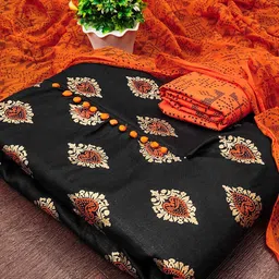 SAINOOR Floral Printed Unstitched Dress Material-image-54