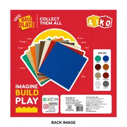 AIKO Base Plate – Green, 32 x 32 Studs (10" x 10") | ABS Plastic Building Base | Sturdy Foundation for Construction Play | Compatible with Major Block Brands | Ideal Gift for Kids 4+ image 5