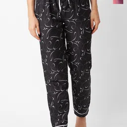 FashionRack Women Pack Of 2 Printed Mid-Rise Lounge Pants-image-77