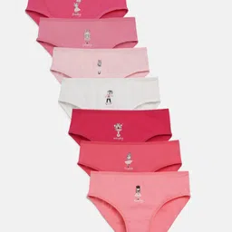 Charm n Cherish Pack Of 7 Weekdays Printed Panties - Multi Colour-picture-13