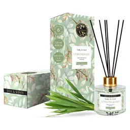 Soul & Scents Lemongrass Fragrance 120 ml Reed Diffuser Set with 6 Sticks-picture-19