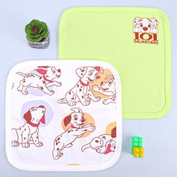 Babyoye Disney  Hand & Face Towel  With 101 Dalmatians Graphic  Pack of 2 L 28 x B 28 cm - Multicolor-picture-13