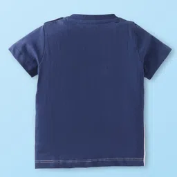 Babyhug Cotton Knit Half Sleeves T-Shirts with Soccer Print Pack of 3 - Lime Green & White image 3