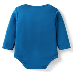 Babyhug 100% Cotton Full Sleeves Animal Printed Onesies With Striped Leggings Cap Mittens & Booties Set - image 3