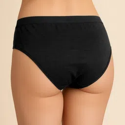 Moda Rapido Pack Of 2 Cotton Mid-Rise Seamless Hipster Briefs image 2