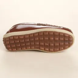 Cute Walk by Babyhug Slip On Formal Shoes With Applique - Brown image 5