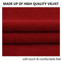 Yellow Weaves Maroon Set of 2 Velvet Square Cushion Covers image 5