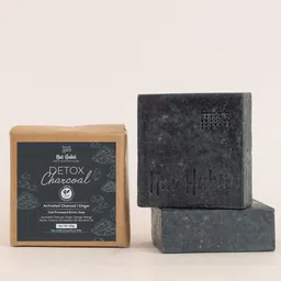 Nat Habit Set of Detox Charcoal  Sacred Neem Basil Bath Soaps - 125 g Each image 5