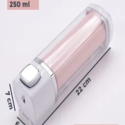 Kuber Industries Pink 5 Pieces Manual Shampoo & Soap Dispenser Bathroom Accessories 250 ml image 5