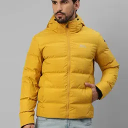 Royal Enfield Escapade Down Mustard Regular Fit Hooded Jacket-image-0