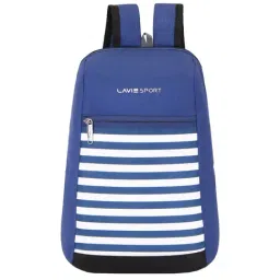 Lavie Sport Sprinter Nautical Blue Polyester Striped Backpack - 11 Ltrs-image-2