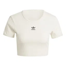 Adidas Originals White Slim Fit Sports T-Shirt image 5